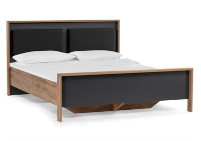 Двуспальная кровать Тхан 180х200 дуб крафт золотой / антрацит 533199-mwdvl