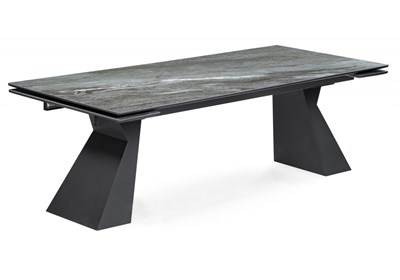 Керамический стол Денхольм 240(300)х100х75 mosco nero matt / черный 588036-mwdvl