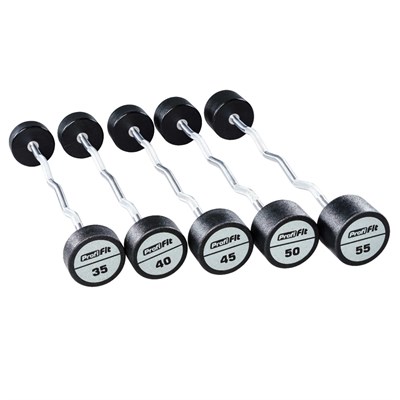 Набор изогнутых полиуретановых штанг (шаг 5 кг, 5 шт) PROFI-FIT 35-55 кг f24dfcb3-d609-11ee-bab5-00155d019201-tmzspr