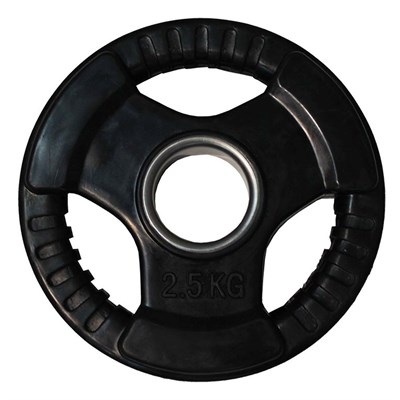 Диск обрезиненный (три хвата, черный) D51 мм PROFI-FIT  2,5 кг арт-p40gkadpj499-tmzspr