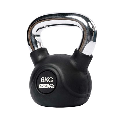 Гиря обрезиненная с хромированной ручкой PROFI-FIT  6 кг арт-urdko0aslmby-tmzspr