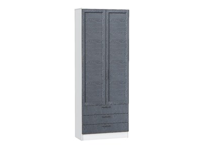 Шкаф двухстворчатый Стиль ШК-803 с ящиками Белый, Graphite Softwood sppr5VVTtoAR59908