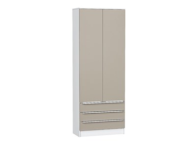 Шкаф двухстворчатый Стиль ШК-803 с ящиками Белый, Silky Grey sppr5VVTtoAR59857