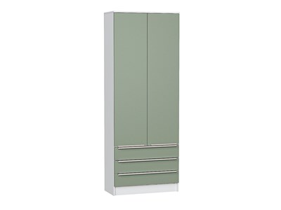 Шкаф двухстворчатый Стиль ШК-803 с ящиками Белый, Silky Mint sppr5VVTtoAR59867