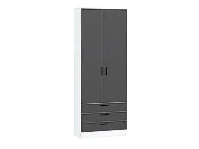 Шкаф двухстворчатый Стиль ШК-803 с ящиками Белый, Stormy Silk sppr5VVTtoAR74520