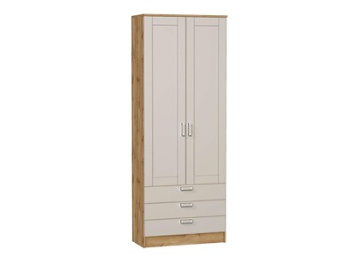 Шкаф двухстворчатый Стиль ШК-803 с ящиками Дуб Вотан, Cream Silk, Лофт sppr5VVTtoAR74497