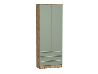 Шкаф двухстворчатый Стиль ШК-803 с ящиками Дуб Вотан, Silky Mint sppr5VVTtoAR63274
