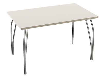 Стол обеденный прямоугольный TLC-1.2 (ОС-11), столешница ЛДСП  Cashmere In 2S, каркас Сталь  Aluminum Gloss,  742*1200*750 sppr5VVTtoAR77505