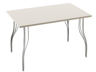 Стол обеденный прямоугольный TLC-1.2 (ОС-12), столешница ЛДСП  Cashmere In 2S, каркас Сталь  Aluminum Gloss,  742*1200*750 sppr5VVTtoAR77506