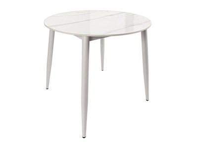 Стол Uni-Form-R.2B, столешница Каменная плита  White Gloss, каркас Сталь  SGrey,  727*800*800 sppr5VVTtoAR68682