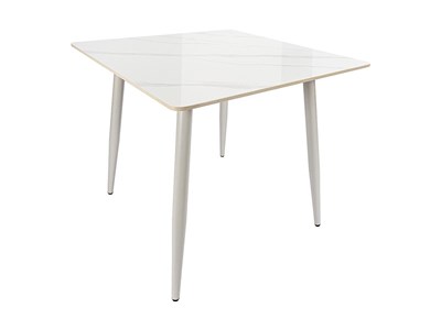 Стол Uni-Form-S.2B, столешница Каменная плита  White Gloss, каркас Сталь  SGrey,  727*800*800 sppr5VVTtoAR68684