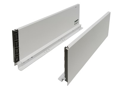 Направляющие с доводчиком для большого ящика POWER BOX,  сталь, пластик  ,  W Белый  ,  167*47*440 sppr5VVTtoAR122-0246 (66414)