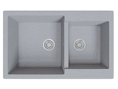 Мойка врезная   765020 2Ч,  Искусственный камень  ,  МатСерый  ,  190*765*500 sppr5VVTtoAR122-0108 (50487)