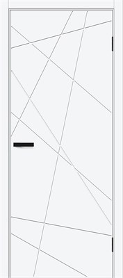 Межкомнатная дверь 200*90, Граффити-5.Д.П, White Silk , ПЭТ sp2510BR_169-0184
