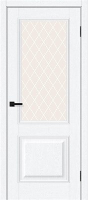 Межкомнатная дверь 200*60, Классик-13, White Silkwood / White Сrystal , ПЭТ sp2510BR_169-0798