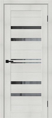 Межкомнатная дверь 200*70, Браво-30, Bianco Melinga / Mirox Grey , Эко Шпон sp2510BR_153-7603