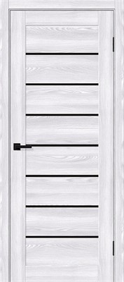 Межкомнатная дверь 200*60, Браво-22, Riviera Ice / Black Shine , Эко Шпон sp2510BR_153-4388