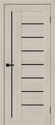 Межкомнатная дверь 200*70, Браво-29, Cream Melinga / Black Shine , Эко Шпон sp2510BR_153-7583