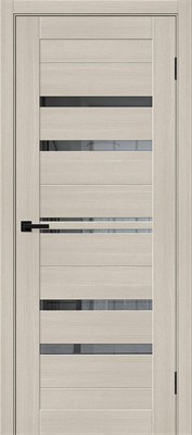 Межкомнатная дверь 200*90, Браво-30, Cream Melinga / Mirox Grey , Эко Шпон sp2510BR_153-7609