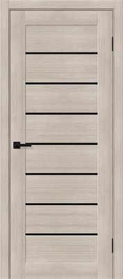 Межкомнатная дверь 200*60, Браво-22, Cappuccino Melinga / Black Shine , Эко Шпон sp2510BR_153-4329