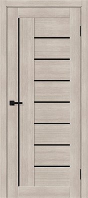 Межкомнатная дверь 200*80, Браво-29, Cappuccino Melinga / Black Shine , Эко Шпон sp2510BR_153-4335