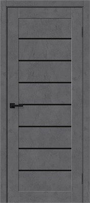 Межкомнатная дверь 200*60, Браво-22, Slate Art / Black Shine , Эко Шпон sp2510BR_153-4392