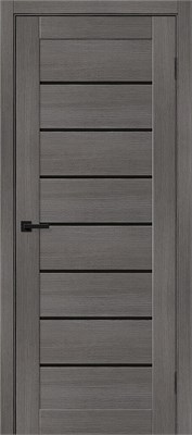 Межкомнатная дверь 200*60, Браво-22, Grey Melinga / Black Shine , Эко Шпон sp2510BR_153-4339