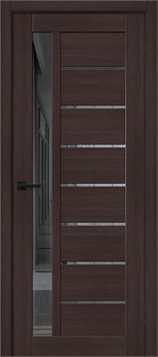 Межкомнатная дверь 200*70, Браво-27, Wenge Melinga / Mirox Grey , Эко Шпон sp2510BR_153-1297