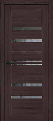 Межкомнатная дверь 200*70, Браво-30, Wenge Melinga / Mirox Grey , Эко Шпон sp2510BR_153-1309