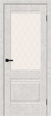 Межкомнатная дверь 200*90, Прима-3, Look Art / White Сrystal , Эко Шпон sp2510BR_153-1500