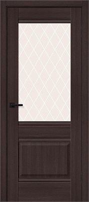 Межкомнатная дверь 200*80, Прима-3, Wenge Melinga / White Сrystal , Эко Шпон sp2510BR_153-1178
