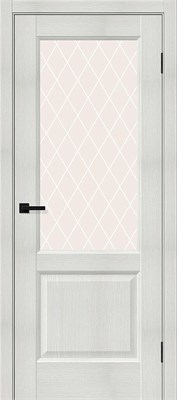 Межкомнатная дверь 200*60, Неоклассик-33, Bianco Melinga / White Сrystal , Эко Шпон sp2510BR_153-7332
