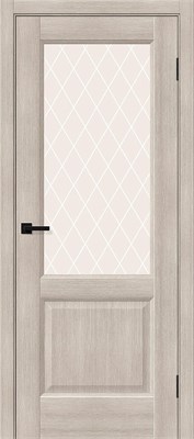 Межкомнатная дверь 200*60, Неоклассик-33, Cappuccino Melinga / White Сrystal , Эко Шпон sp2510BR_153-1337