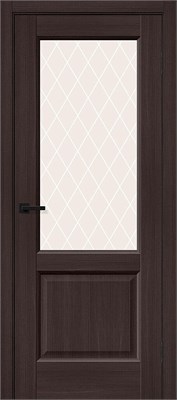 Межкомнатная дверь 200*60, Неоклассик-33, Wenge Melinga / White Сrystal , Эко Шпон sp2510BR_153-1407