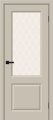 Межкомнатная дверь 200*80, Скинни-13, Cream Pro / White Сrystal , Винил sp2510BR_146-1786