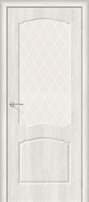 Межкомнатная дверь 200*60, Альфа-2, Casablanca / White Сrystal , Винил sp2510BR_146-0163