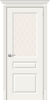 Межкомнатная дверь 200*90, Скинни-15.1, Whitey / White Сrystal , Эмаль sp2510BR_013-0218