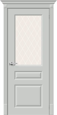 Межкомнатная дверь 200*60, Скинни-15.1, Grace / White Сrystal , Эмаль sp2510BR_013-0553