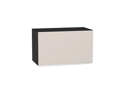 Шкаф верхний горизонтальный Фьюжн Graphite, Cream Silk, 360, 600 В*Ш*Г 358*600*320, фасад МДФ  Cream Silk, корпус  Graphite ms2510VVT_71880