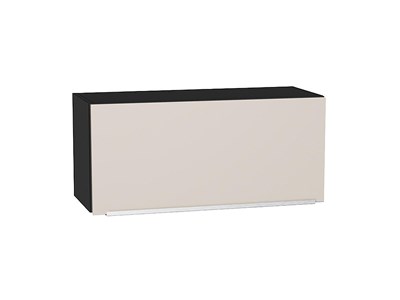Шкаф верхний горизонтальный Фьюжн Graphite, Cream Silk, 360, 800 В*Ш*Г 358*800*320, фасад МДФ  Cream Silk, корпус  Graphite ms2510VVT_71881