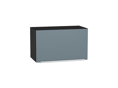 Шкаф верхний горизонтальный Фьюжн Graphite, Silky Blue, 360, 600 В*Ш*Г 358*600*320, фасад МДФ  Silky Blue, корпус  Graphite ms2510VVT_51928