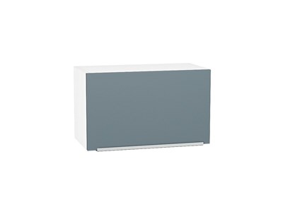 Шкаф верхний горизонтальный Фьюжн Белый, Silky Blue, 360, 600 В*Ш*Г 358*600*320, фасад МДФ  Silky Blue, корпус  Белый ms2510VVT_51926