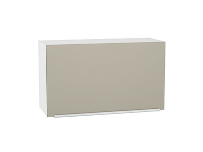 Шкаф верхний горизонтальный Фьюжн Белый, Silky Grey, 460, 800 В*Ш*Г 458*800*318, фасад МДФ  Silky Grey, корпус  Белый ms2510VVT_57195