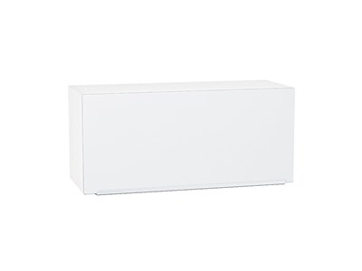 Шкаф верхний горизонтальный Фьюжн Белый, Silky White, 360, 800 В*Ш*Г 358*800*320, фасад МДФ  Silky White, корпус  Белый ms2510VVT_51915