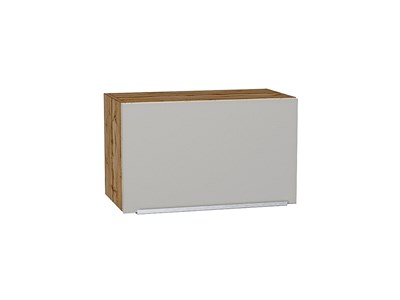 Шкаф верхний горизонтальный Фьюжн Дуб Вотан, Silky Light Grey, 360, 600 В*Ш*Г 358*600*320, фасад МДФ  Silky Light Grey, корпус  Дуб Вотан ms2510VVT_66557