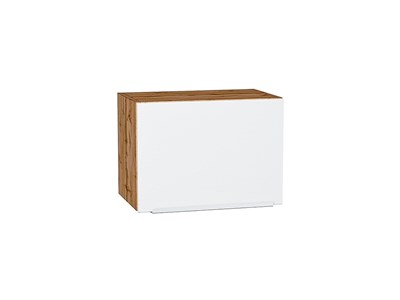 Шкаф верхний горизонтальный Фьюжн Дуб Вотан, Silky White, 360, 500 В*Ш*Г 358*500*320, фасад МДФ  Silky White, корпус  Дуб Вотан ms2510VVT_60636