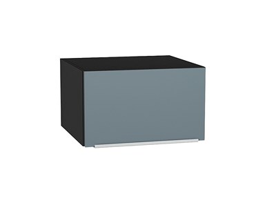 Шкаф верхний горизонтальный глубокий Фьюжн Graphite, Silky Blue, 600 В*Ш*Г 358*600*576, фасад МДФ  Silky Blue, корпус  Graphite ms2510VVT_51870