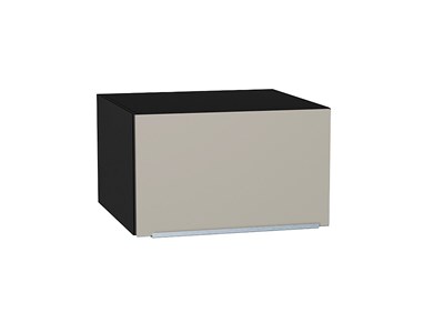 Шкаф верхний горизонтальный глубокий Фьюжн Graphite, Silky Grey, 600 В*Ш*Г 358*600*576, фасад МДФ  Silky Grey, корпус  Graphite ms2510VVT_51862
