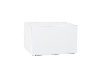 Шкаф верхний горизонтальный глубокий Фьюжн Белый, Silky White, 600 В*Ш*Г 358*600*576, фасад МДФ  Silky White, корпус  Белый ms2510VVT_51856