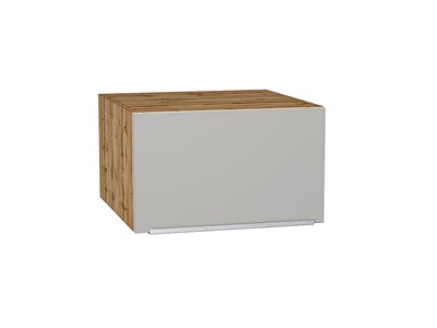 Шкаф верхний горизонтальный глубокий Фьюжн Дуб Вотан, Silky Light Grey, 600 В*Ш*Г 358*600*576, фасад МДФ  Silky Light Grey, корпус  Дуб Вотан ms2510VVT_66545